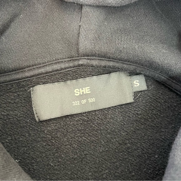 Darc Sport Black Numbered Limited Editon “She” Cropped Hoodie - Picture 14 of 14
